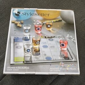 Adult Game Night Shoots & Ladders Drinking Game Crystal Glass Game Board